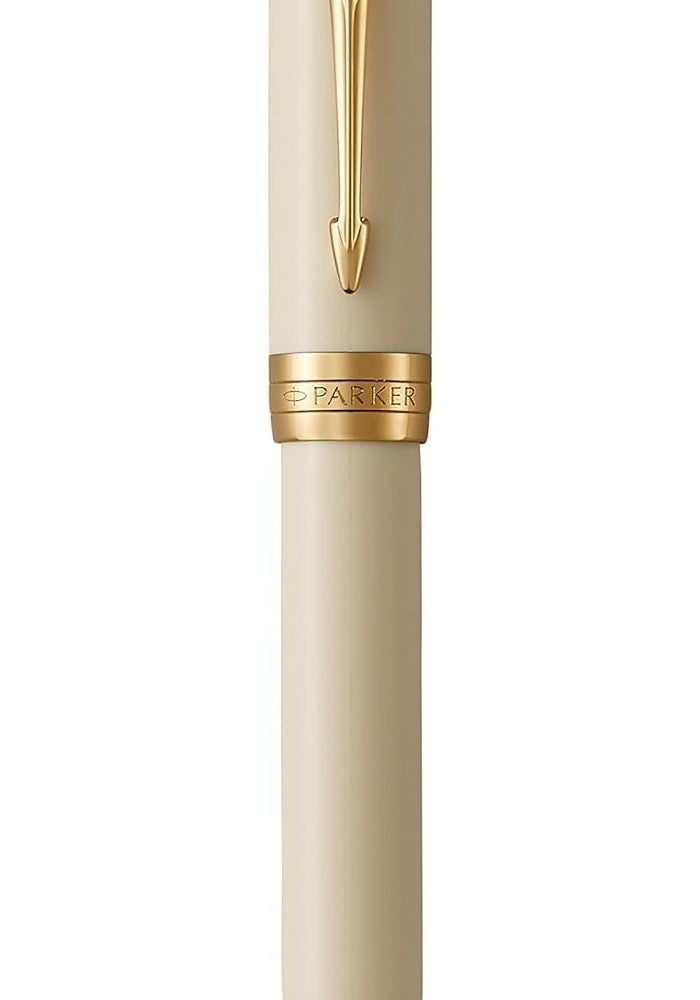 Parker Duofold International Rollerball Pen - Ivorine with Gold-Plated Trims - Image 5